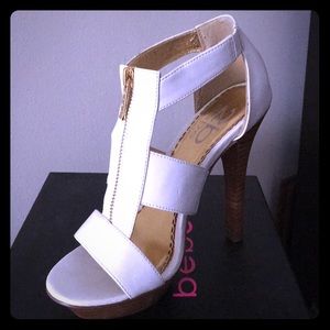 White Bebe High heels